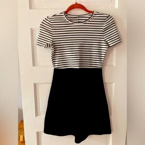 Zara mini dress black and white